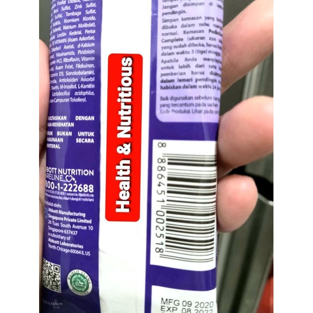 

➫ PROMO TERBARU SUSU COMPLETE PEDIASURE SACHET VANILA ♔