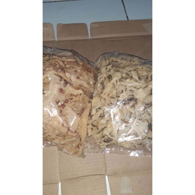 

Peyek Ebi dan kacang
