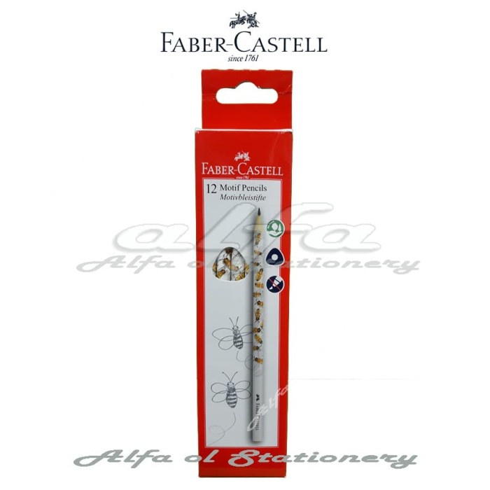 

Star 12 Motif Pencils Bee Faber Castell - Pensil Karakter Lebah Trendi