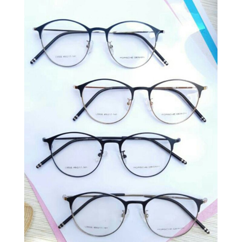 Kacamata lensa minus photocromic anti radiasi komputer Yasmin Frame Besi Tahan Luntur 9906 Termurah