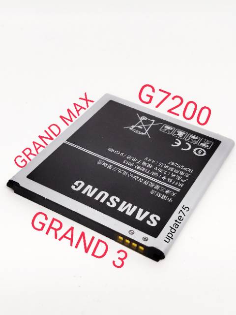 Baterai Samsung G7200 Grand Max  Grand 3  EB-BG720CBC  original