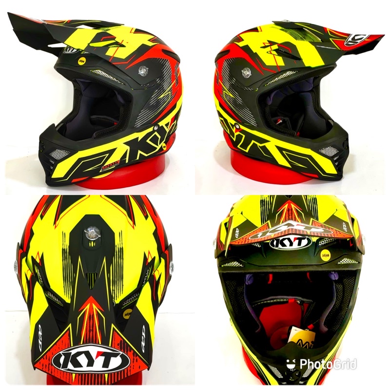 Helm kyt SKYHAWK Digger matt yellow/orange-Kyt sky hawk-kyt cross sky hawk