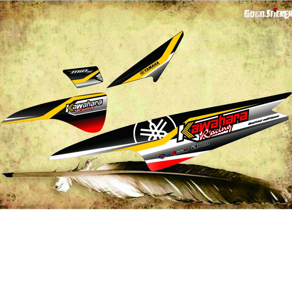 STIKER MIO SPORTY KAWARA STIKER MIO SMILE LIST MIO SPORTY SEMI DECAL MIO SPORTY KEREN MURAH