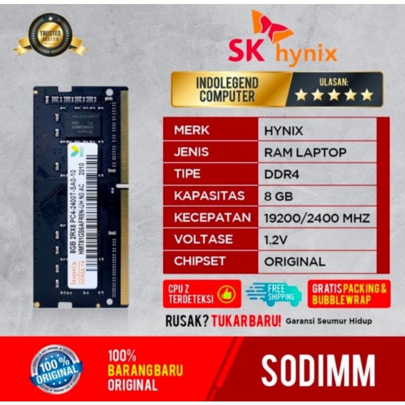 RAM HYNIX SODIM DDR4 8GB PC2400