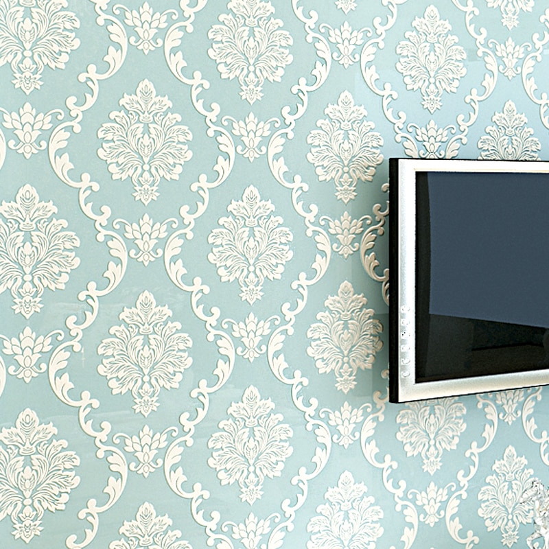  Wallpaper  Motif  Bunga  Timbul 3d Gaya Eropa Untuk Ruang 