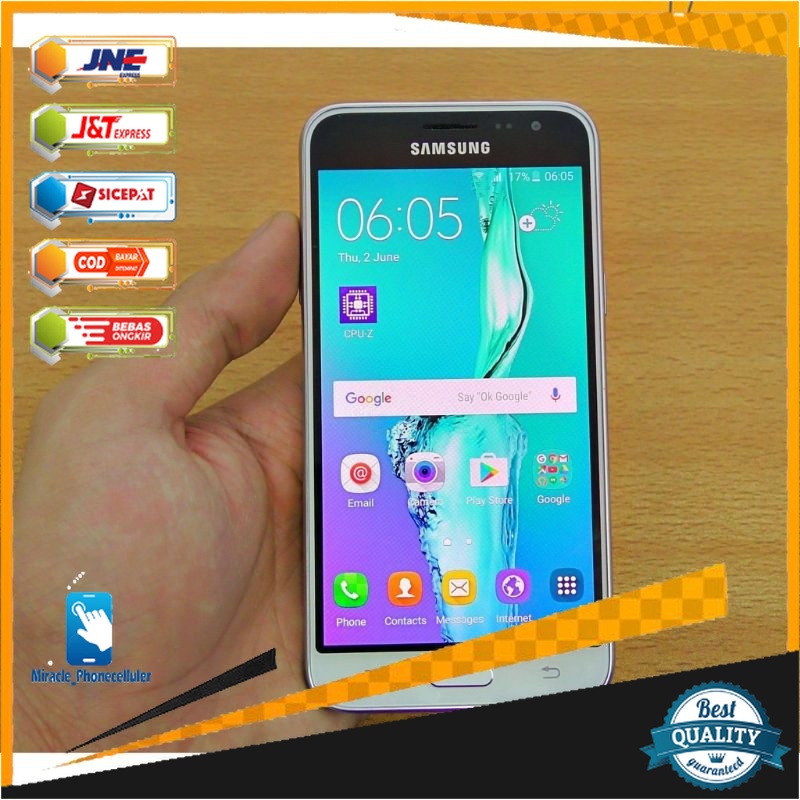 HP SAMSUNG GALAXY J3 2016 SECOND FULL DUS 1.5/8 GB - HANDPHONE BEKAS MURAH