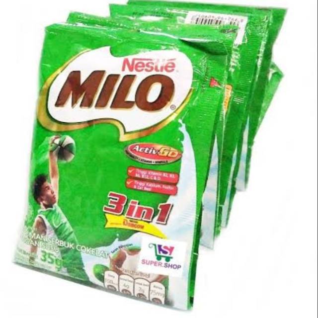 

Milo 3in1 Polibag isi 4x35gr