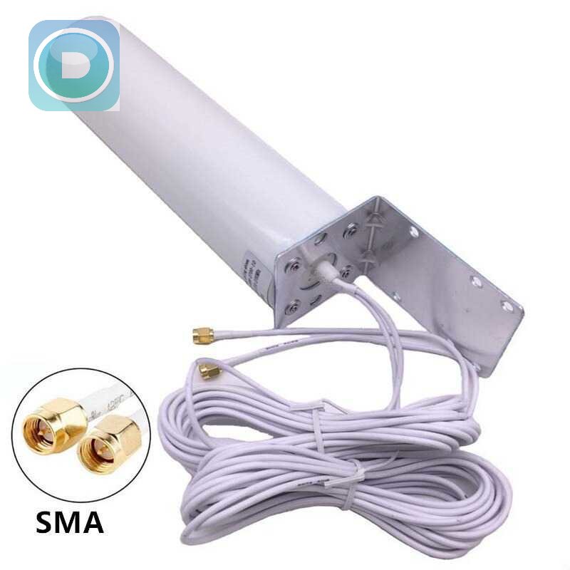 JX Antena Eksternal Modem Router WiFi 3G 4G LTE 12dBi Konektor SMA - GJX-698