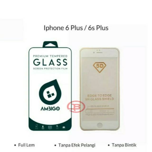 Tempered Glass iPhone 6 Plus / 6s Plus Full Layar 5D 9D 10D