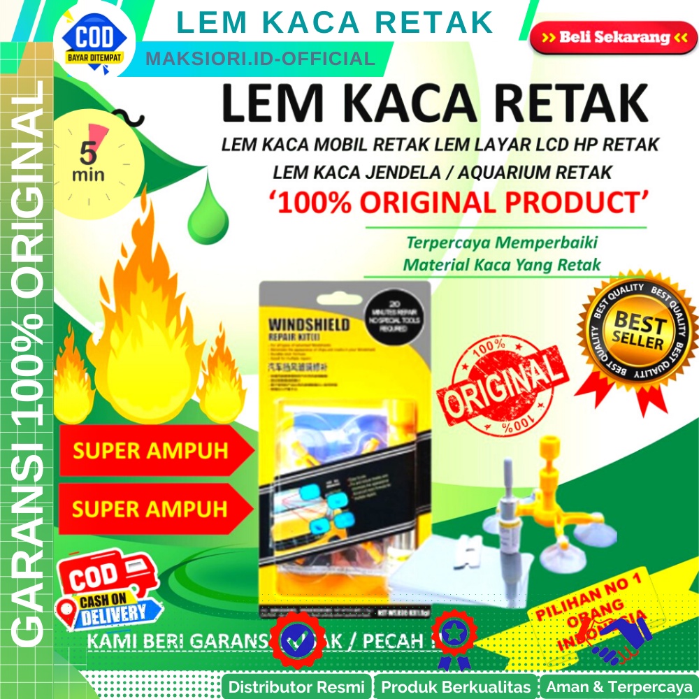 Lem Kaca Retak Pecah Lem Ajaib Reapir Mobil Spion Aquarium Lcd Hp Retak Pecah Original COD