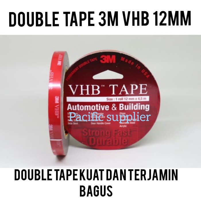 

Cantik Double Tape 3M Vhb 12Mmx4.5M/Double Tape Original/Double Foam Tape Bagus