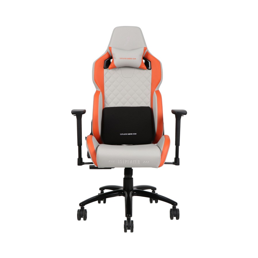 1STPLAYER GAMING CHAIR DK2 PRO - GRAY ORANGE - Comfort / Kursi Gaming