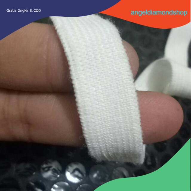 Karet Elastis 1,6 cm / Karet BABY / Karet Kolor  (Meteran)