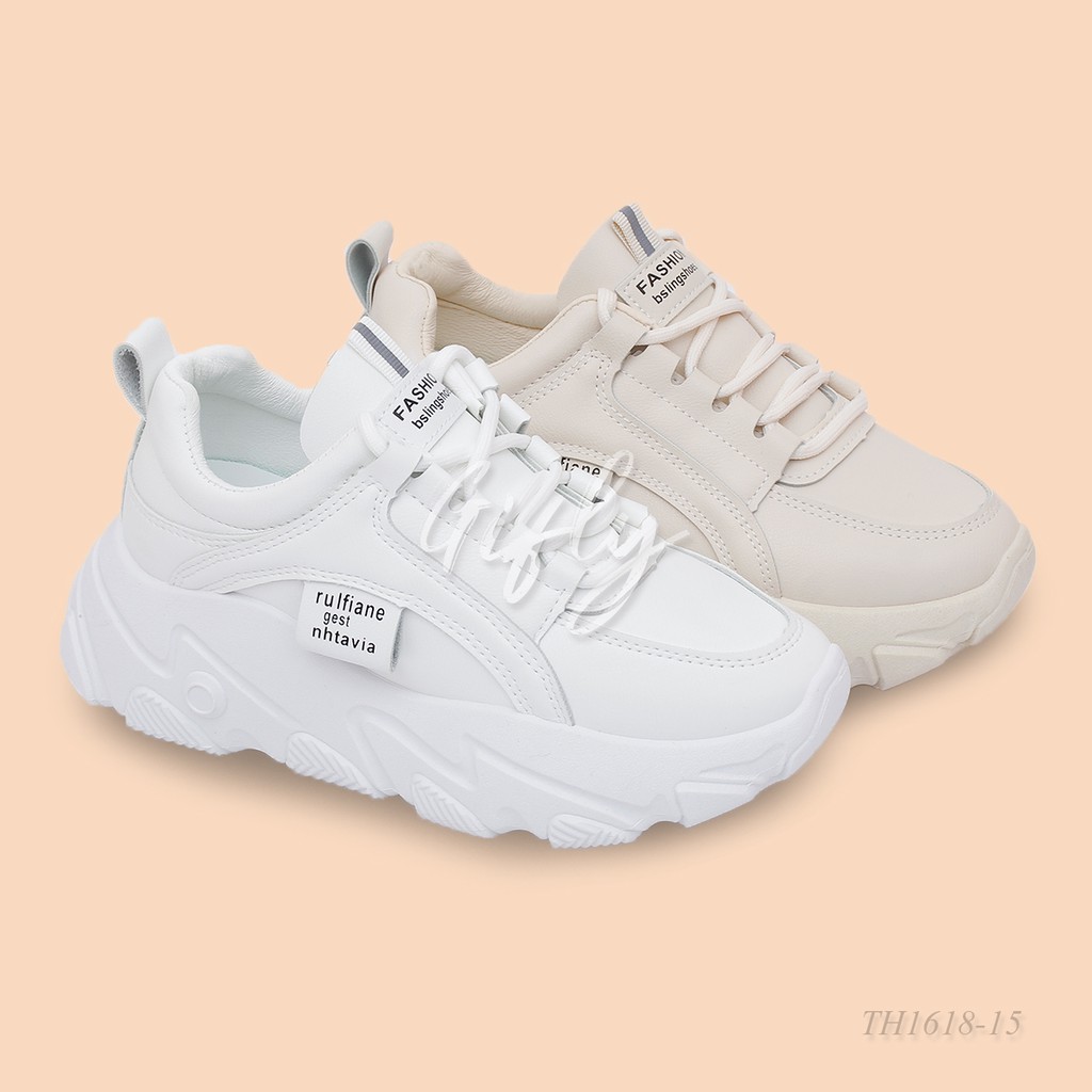 [GIFLY] Crown Sepatu Sneakers Wanita Korea Import TH1618-15