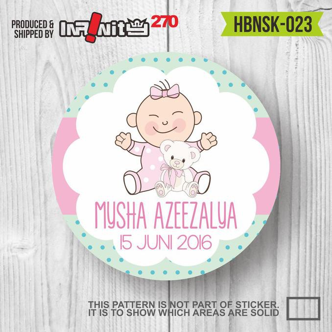 

Sticker Label Souvenirs Hampers Ulang Tahun Aqiqah Man Yue Hbnsk-023 Ready Stok