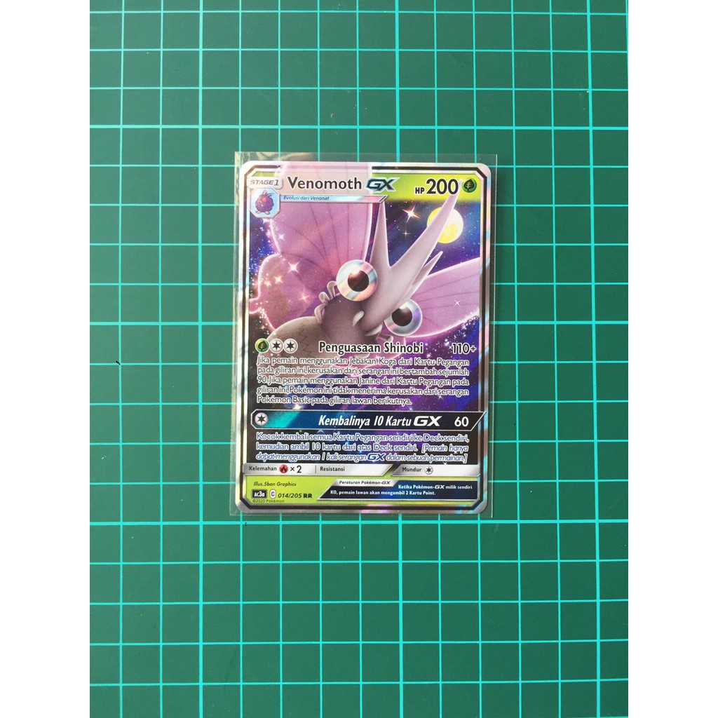 Venomoth GX RR Kartu Pokemon TCG Indonesia