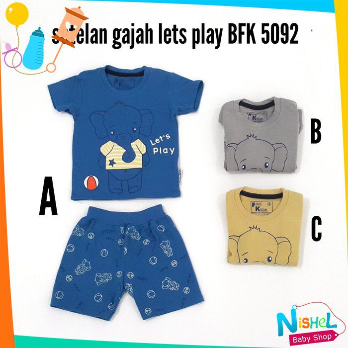 NS025 Baju Baby Bayi Anak Laki Laki Cowok Setelan Kaos  