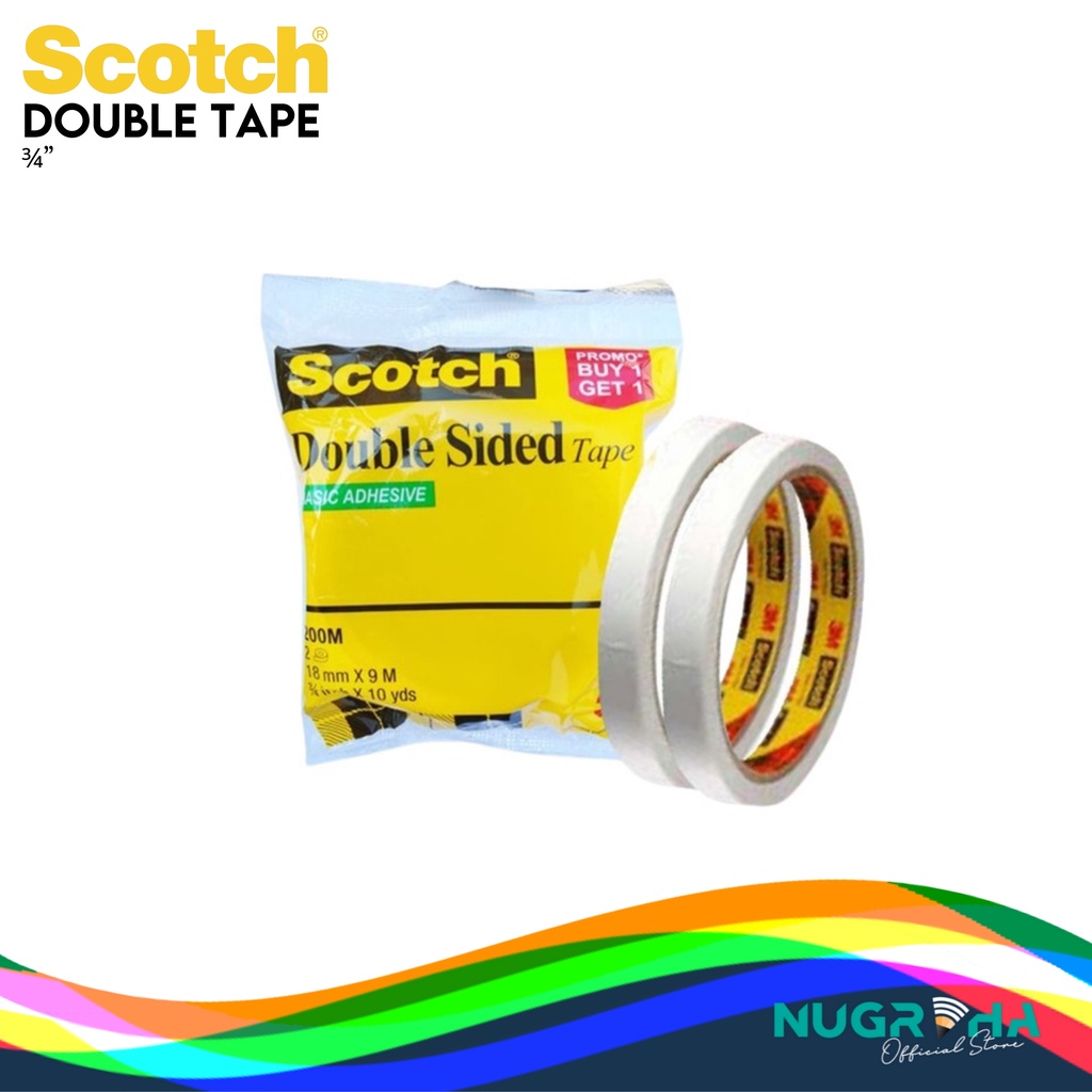 

SCOTCH DOUBLE TAPE ¾”