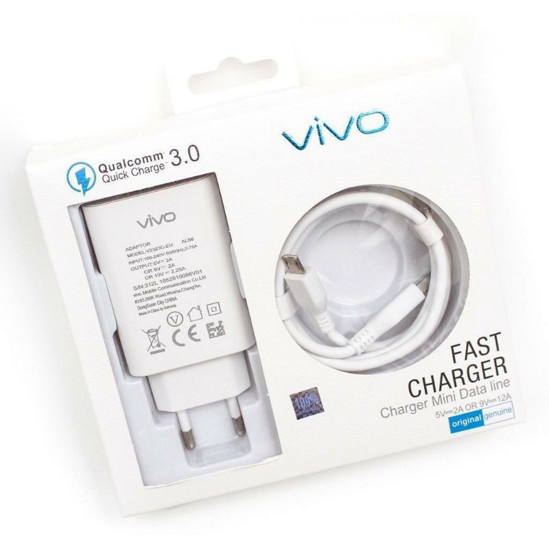 CHARGER VIVO ORIGINAL 100% FAST CHARGING 9V_2A / CHARGER VIVO V11 Y20 Y30 Y50