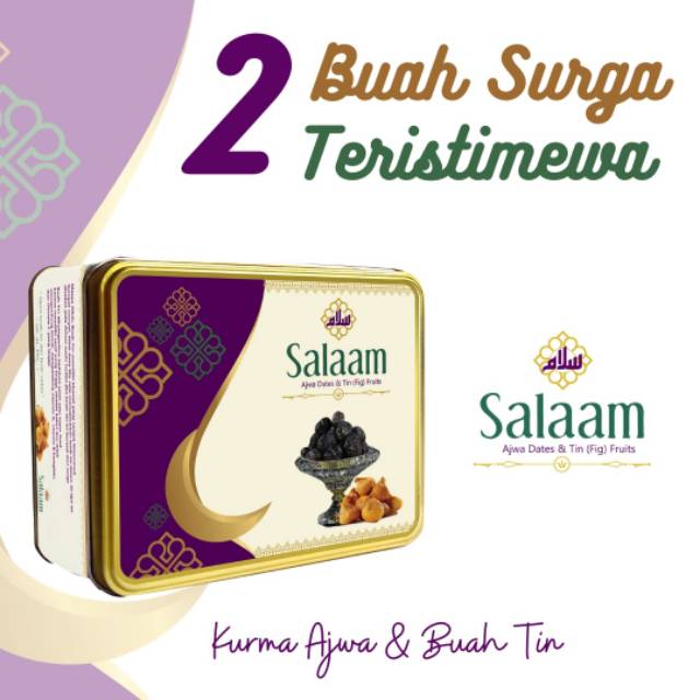 

Mix kurma Ajwa & buah Tin