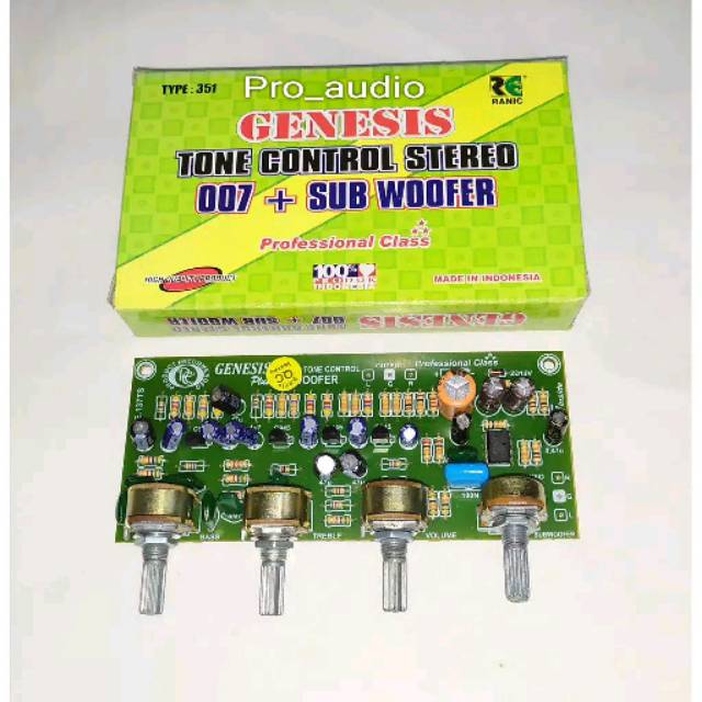 Kit Tone Control Stereo 007 plus Subwoofer - Tone Control GENESIS