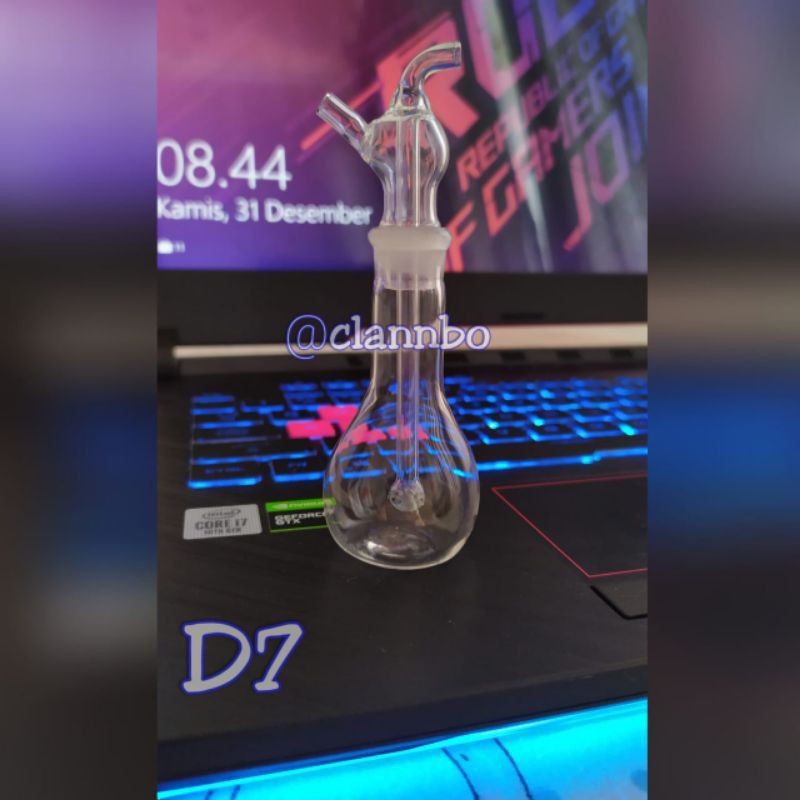 Ready Full Set Tabung  Kaca Tipe D7 Toko Accesories Bong