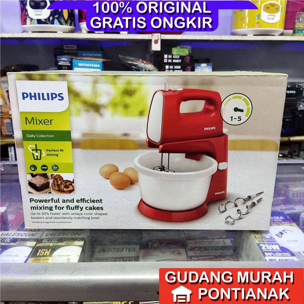 Mixer Philips Mangkok / Mixer com / stand mixer MERAH HR 1559