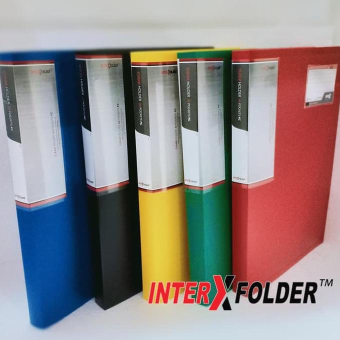 

Office & Stationery | Document Organizer | Clear Holder Inter X Ukuran Folio / F4 ( Isi 100 Lear Tebal | Best Seller