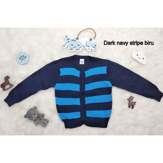 Cardigan sweater anak stripe -2-4T