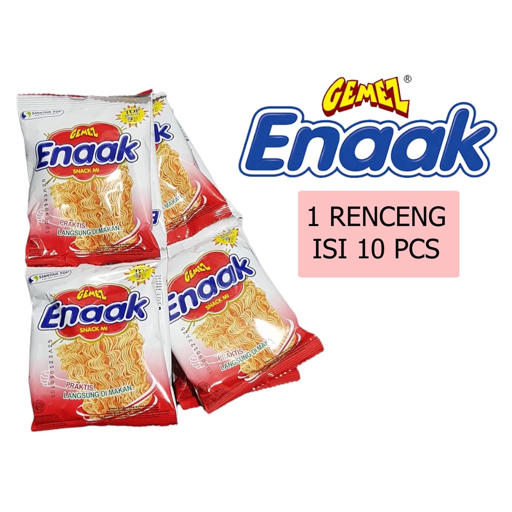 SNACK MI GEMEZ ENAAK RENCENG ISI 10