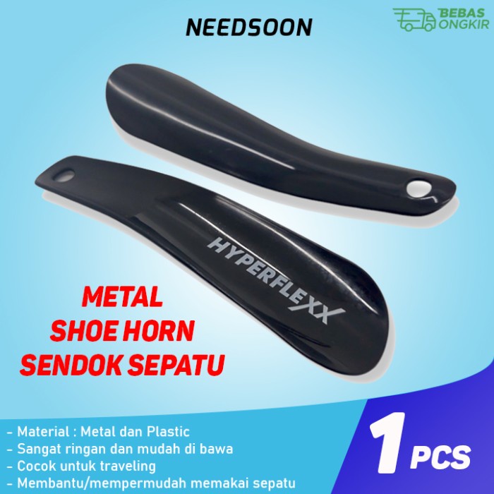 [terlaris]Sendok Sepatu Shoe Horn Metal Plastic Alat Bantu Pakai Sepatu Spoon [Sepatu]