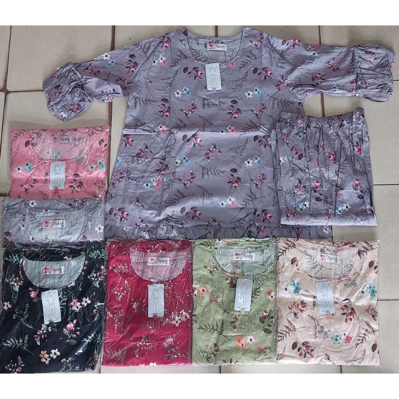 Sunly BALON NEW EDITION baju tidur tangan 3/4 uk 18 20 22 24