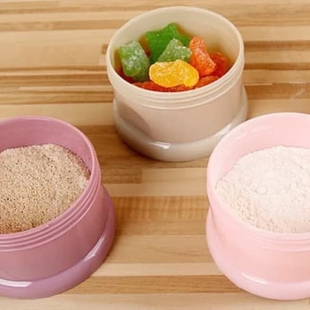 Milk powder container / kontainer susu bubuk tempat snack cemilan anak ok  good quality