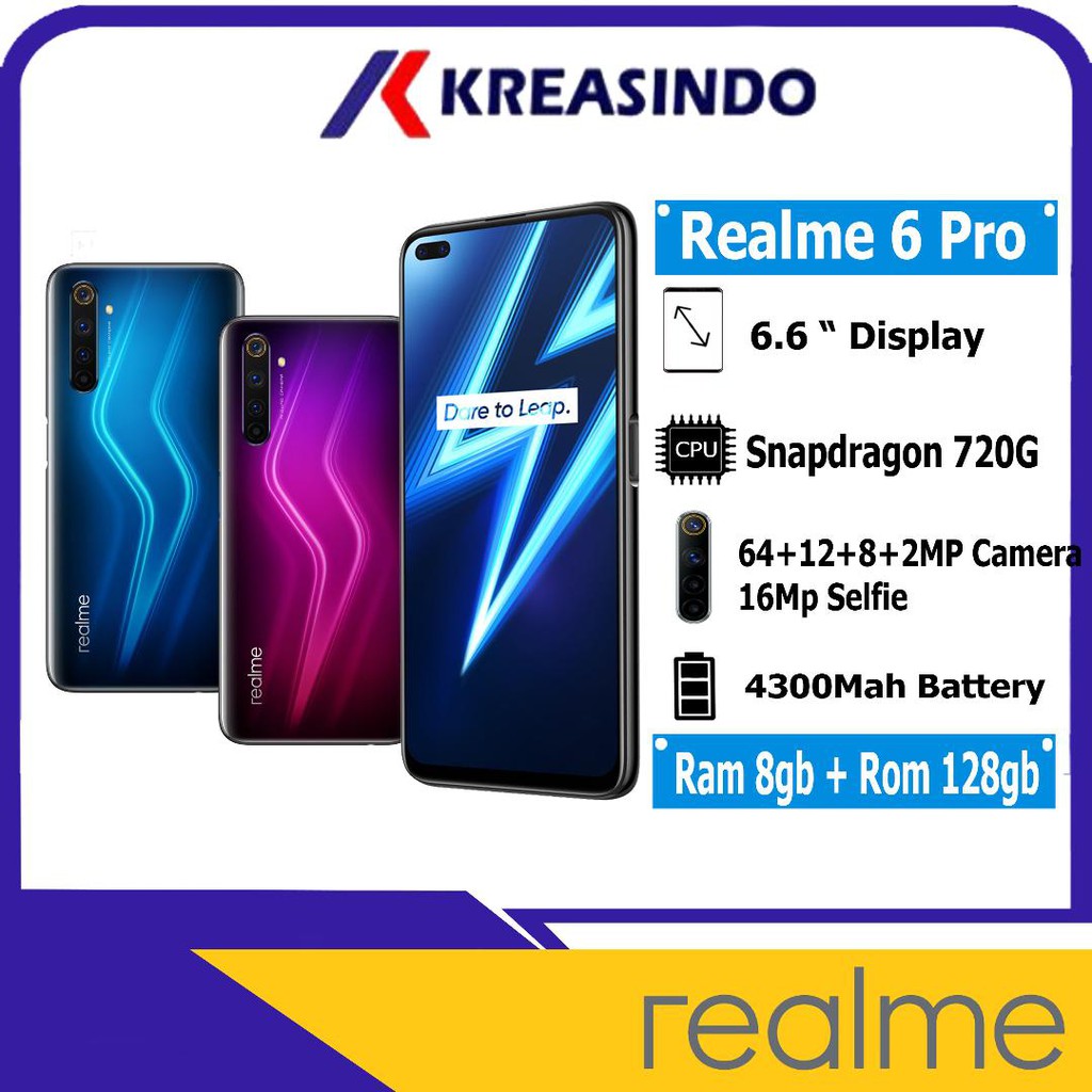Realme 6pro / 6 pro 8/128b Ram 8gb Rom 128gb Garansi Resmi