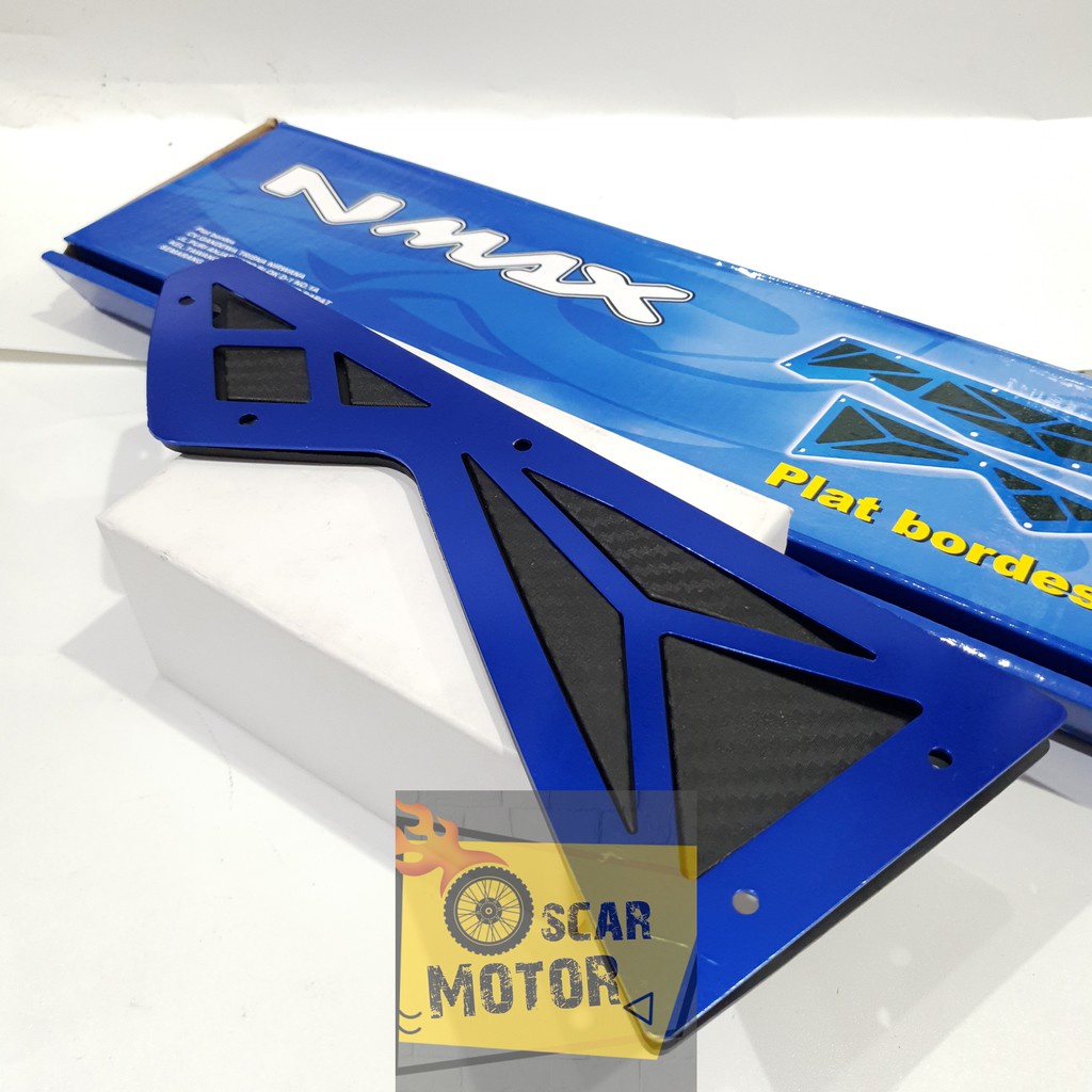 PLAT BORDES NMAX G2854 KARBON CNC PIJAKAN ALAS KAKI CARBON YAMAHA NMAX KARPET MOTOR motor motor