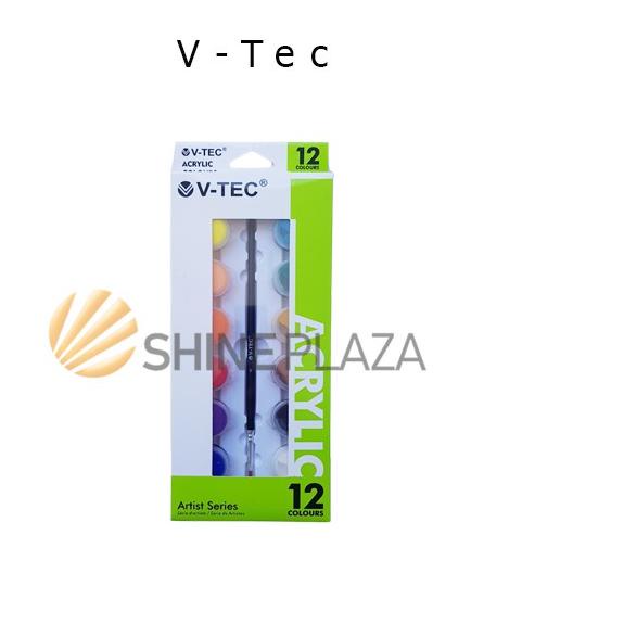 

(G24QN] @ .Cat Acrylic V-Tec 12 Warna Colors - Akrilik V Tec Paint Set VT-512 TB",.,.