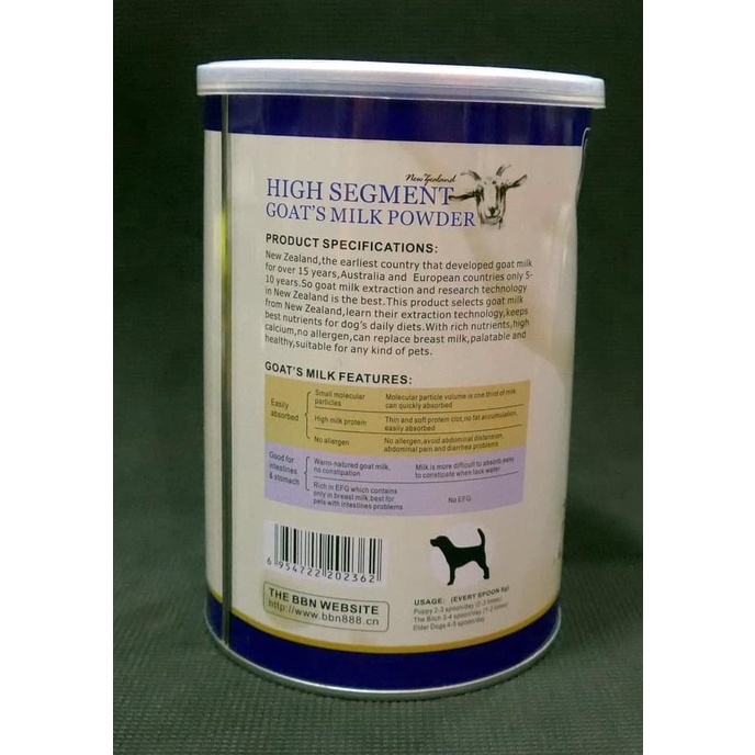 BBN Goat Milk 400g / Susu Kambing untuk Anjing