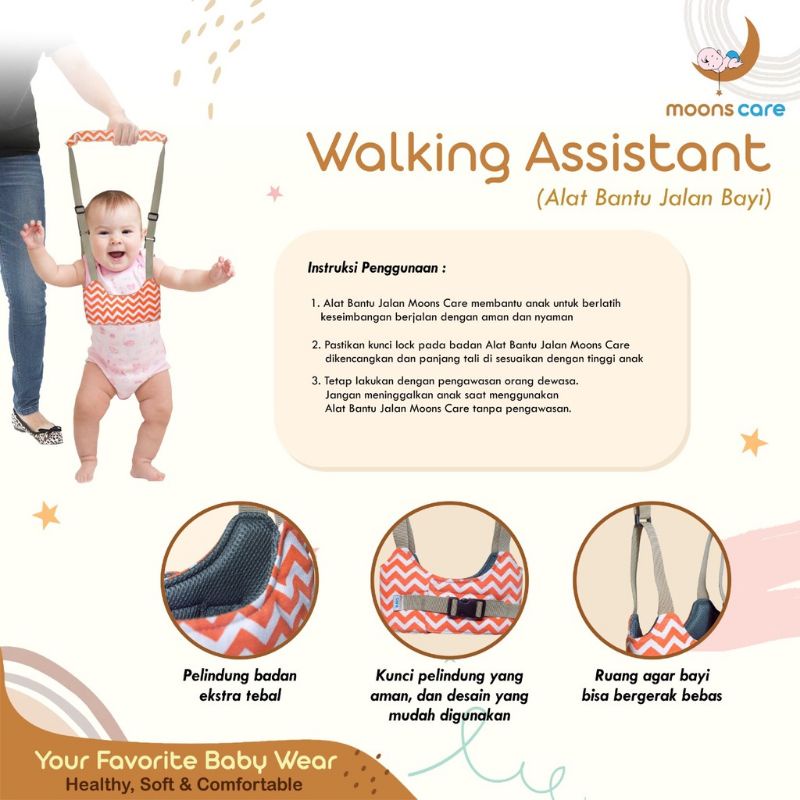 Walking Assisten Moons care ( alat bantu jalan bayi )