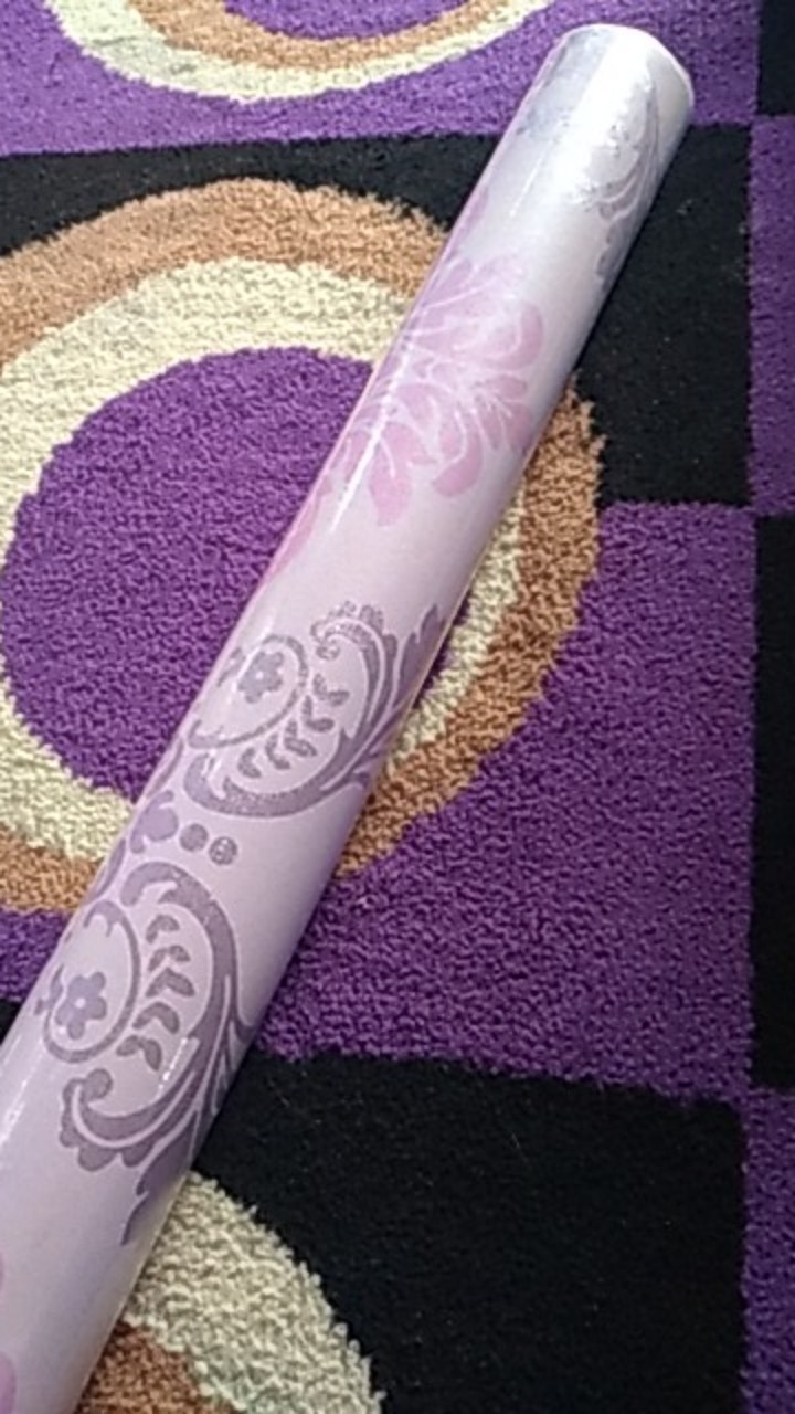 Gh025 Wallpaper Dinding Sticker Motif Batik Pink | Wallsticker 3d 45cm X 10m