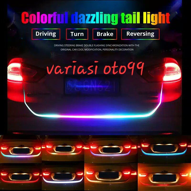 Lampu Strip DRL RGB 12V Tail LED  Lampu Bagasi Pintu Belakang Mobil STOP SEIN SIGNAL