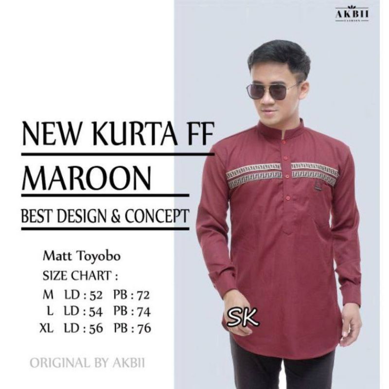 Baju Koko Kurta Dewasa Lengan Panjang Material TOYOBO Adem Serap Keringat