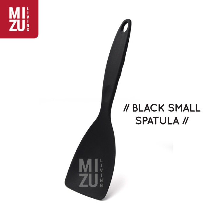 FULSILI Silicone Spatula Kitchen Sutil Silikon Anti-Lengket BPA-Free-BLACK SPATULA S