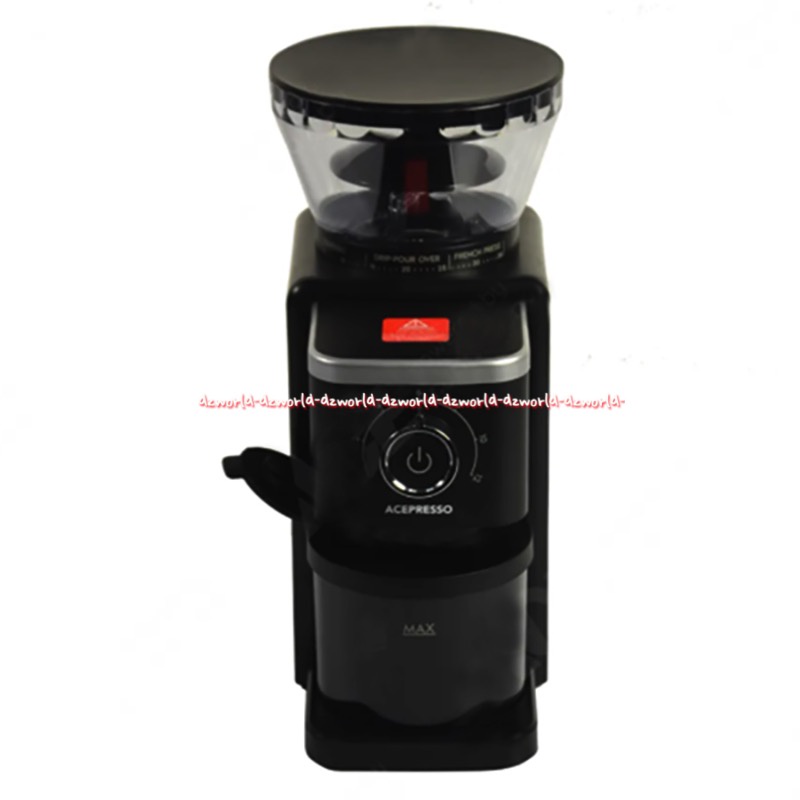 Acepresso Coffee Grinder Bean Coffee Maker Alat Pembuat Kopi Dengan 35 Pilihan Level Penggiling Biji Kopi Sampai Halus Ace Presso Warna Hitam