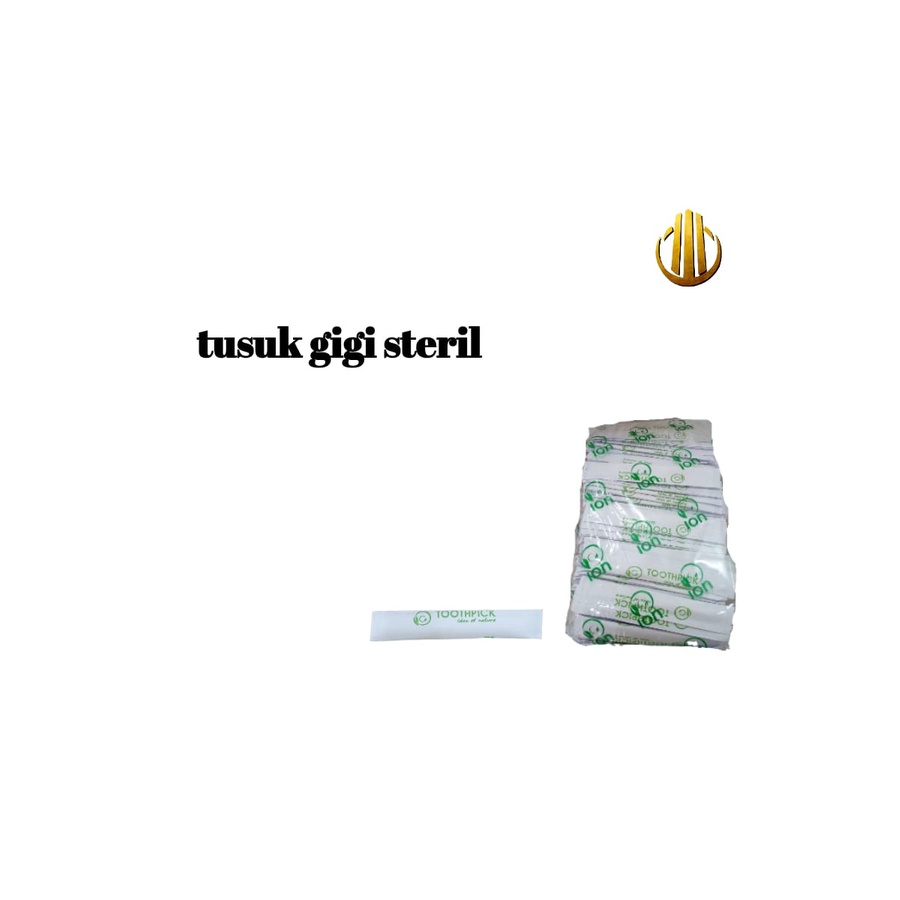 tusuk gigi/tusuk gigi steril bungkus kertas