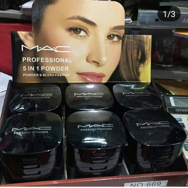 Mac 5in1 powder,bedak padat 5 tumpuk