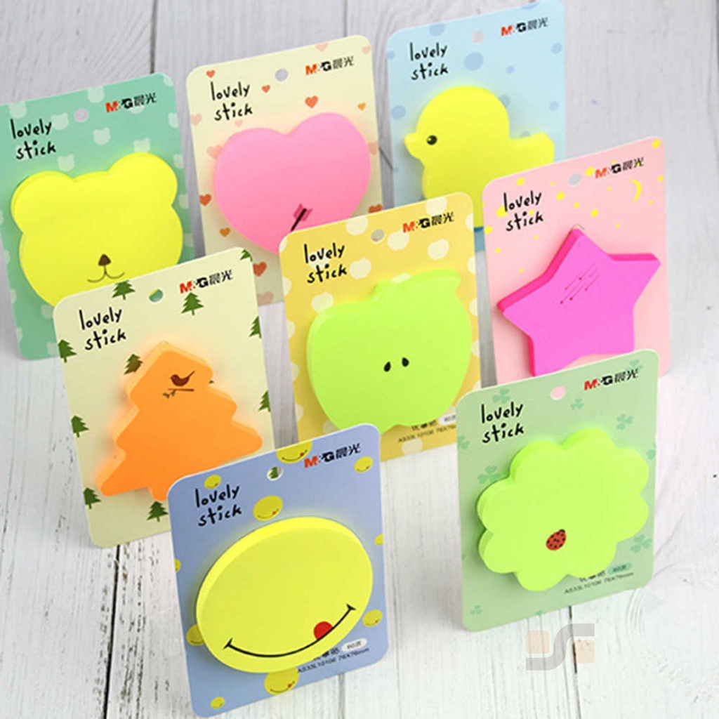 

Cute Lovely Sticky Notes M&G Isi 60 Lembar