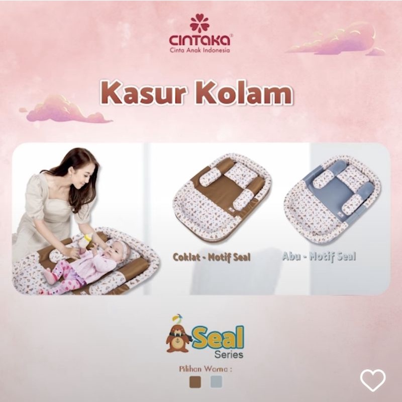 [3 kg] Cintaka Kasur Bayi Kolam Bumper + Kelambu (Bisa Dilepas) Seal Series - TCK 2642