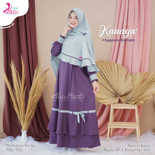 GAMIS KANAYA  1 SET KHIMAR || ALWA HIJAB