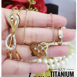 Titanium set perhiasan i629