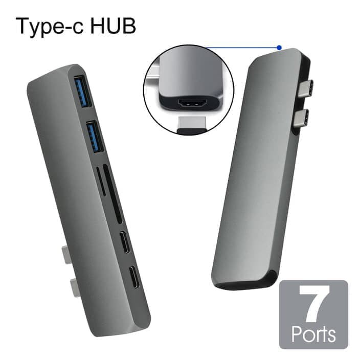 USB Type C Hub to HDMI Adapter Macbook pro USB 3.0 7 in 1